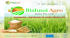 Desktop Screenshot of bishnoiagro.com