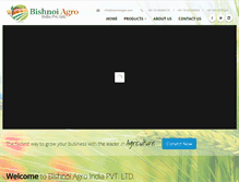 Tablet Screenshot of bishnoiagro.com